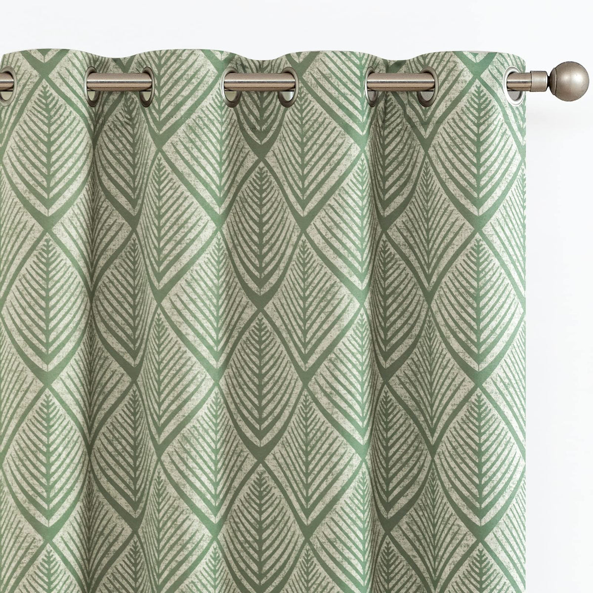 Geometric Blackout Grommet Curtains, Set of Two