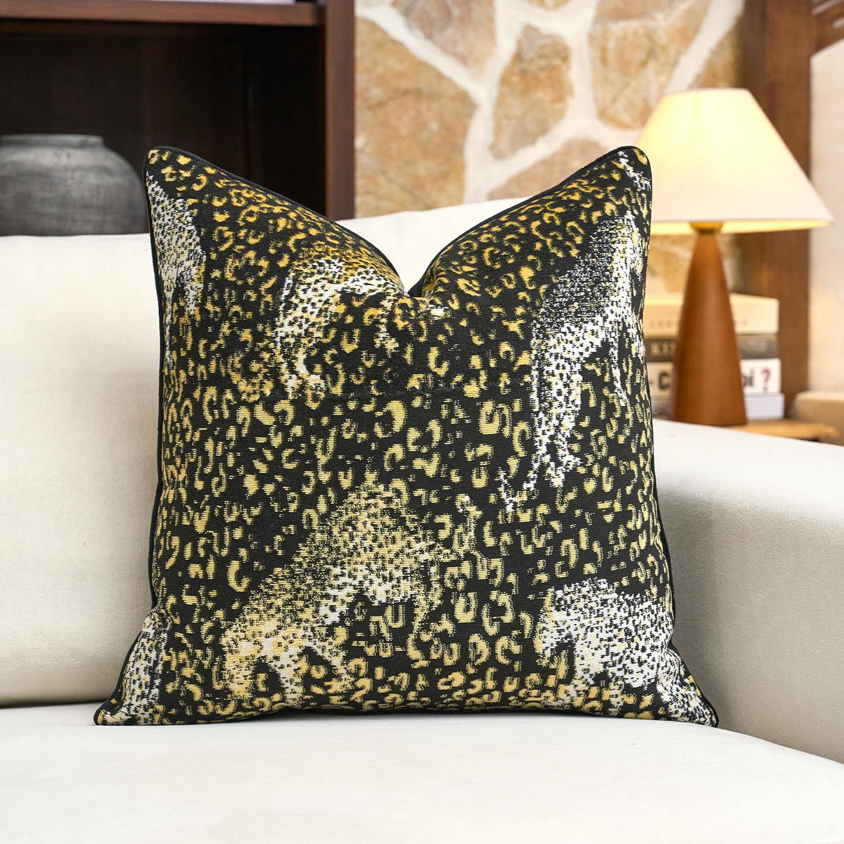 Velvet Animal Print Pillow Cover