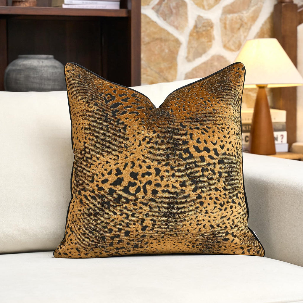 Velvet Animal Print Pillow Cover