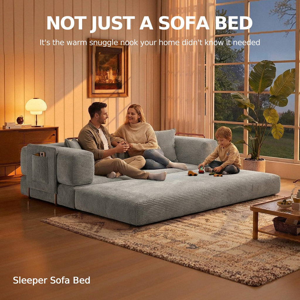 78.8'' Futon Sofa Bed, Boneless Couches for Living Room