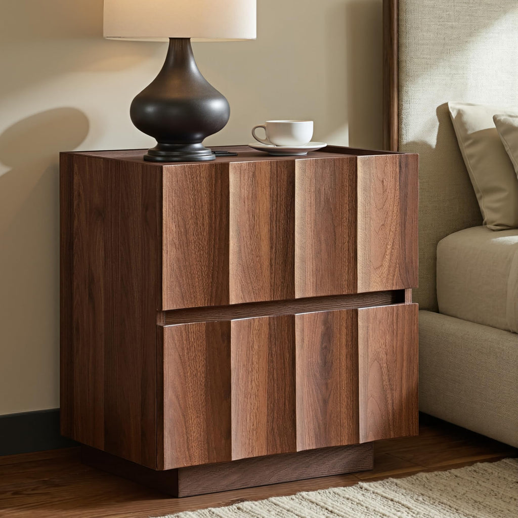 Fluted Charging Nightstand