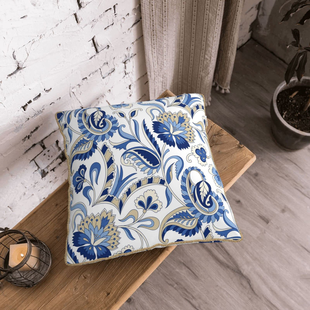 Velvet Animal & Floral Print Pillow Covers
