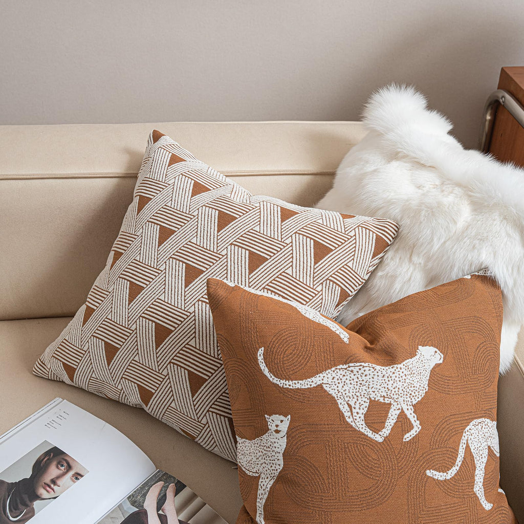 Croker Horse New 20x20'' inches Throw Pillow Cushion Covers - Paradise Orange Color