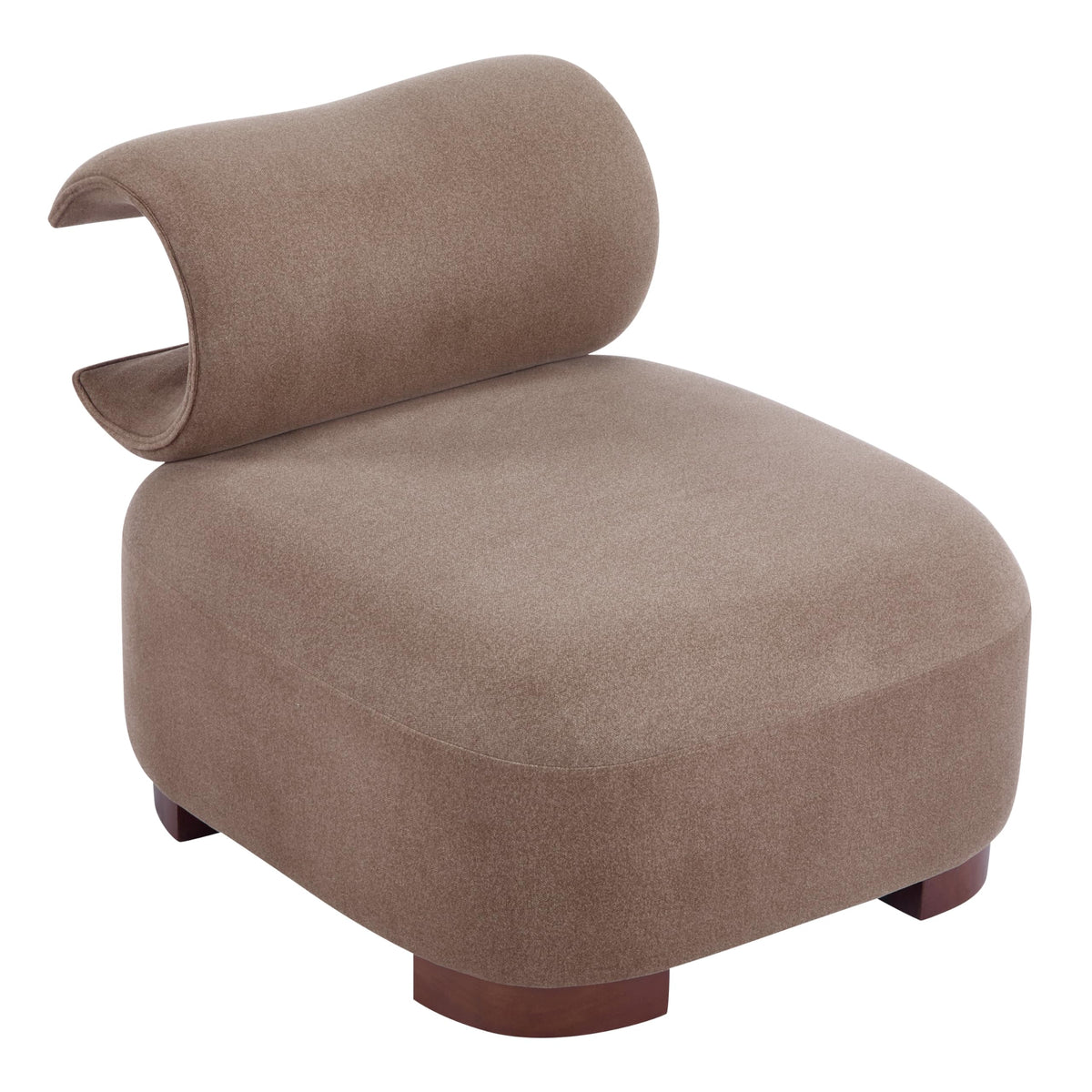 Merax Modern Accent Chair with Pet Cave & Storage