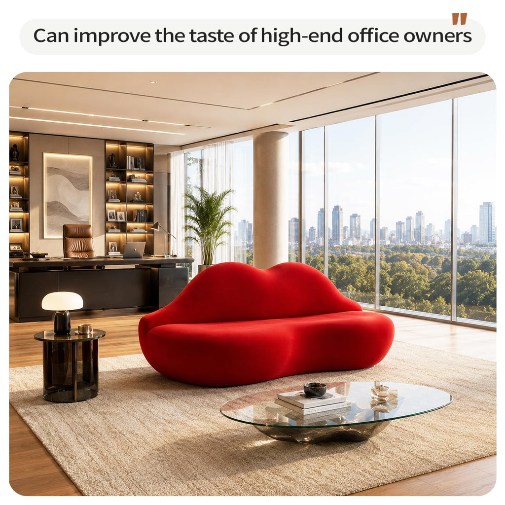Red Lip Sofa Beauty Salon Clothing Store Rest Area Reception Alien Internet