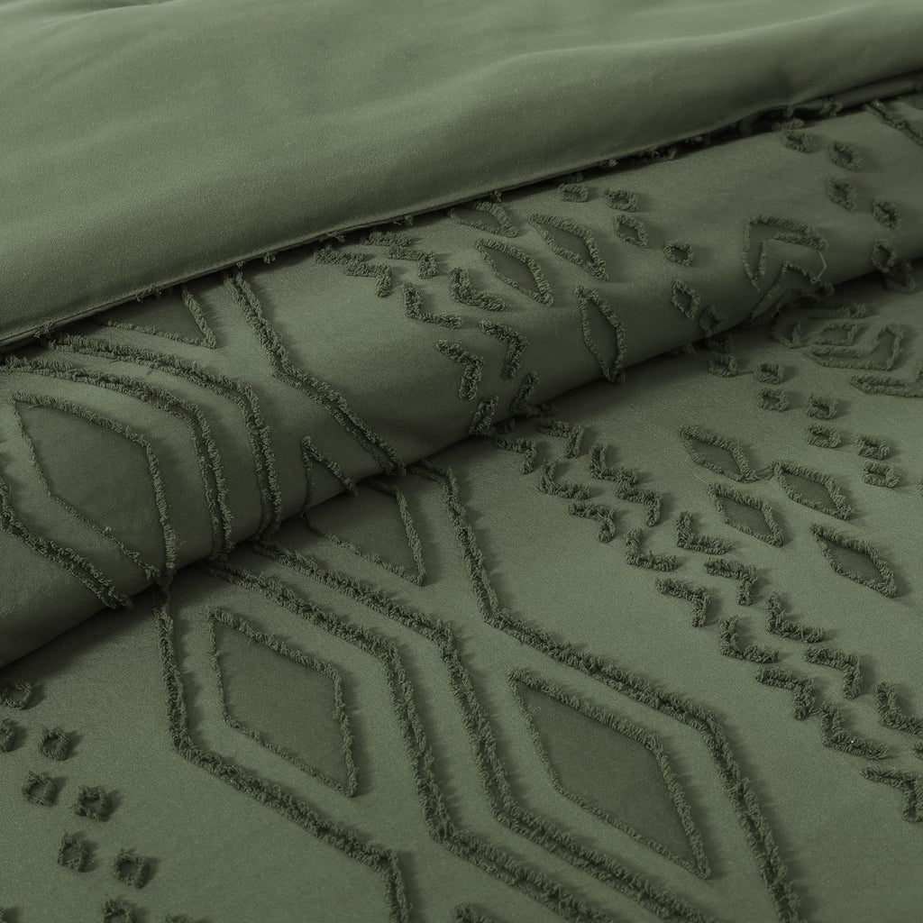 King Size Comforter Set- 7 Pieces Tufted Bed in a Bag King Bedding Sets