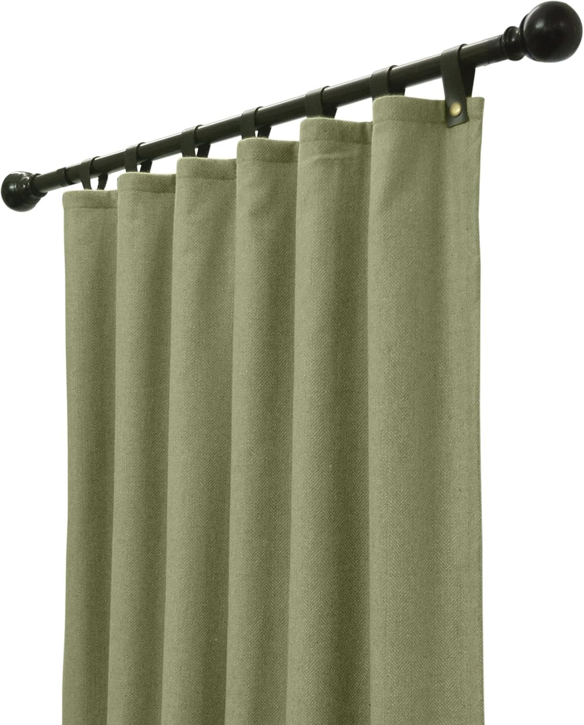 Chevron Wool Curtain Panel