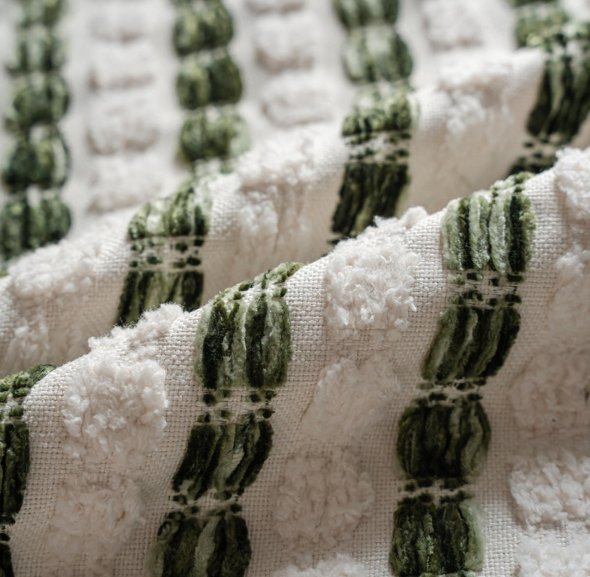 Striped Chenille Pillow Covers