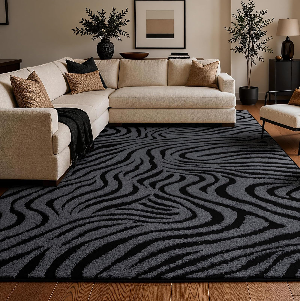 YIHOUSE Cowhide Area Rugs 5×7 Ft
