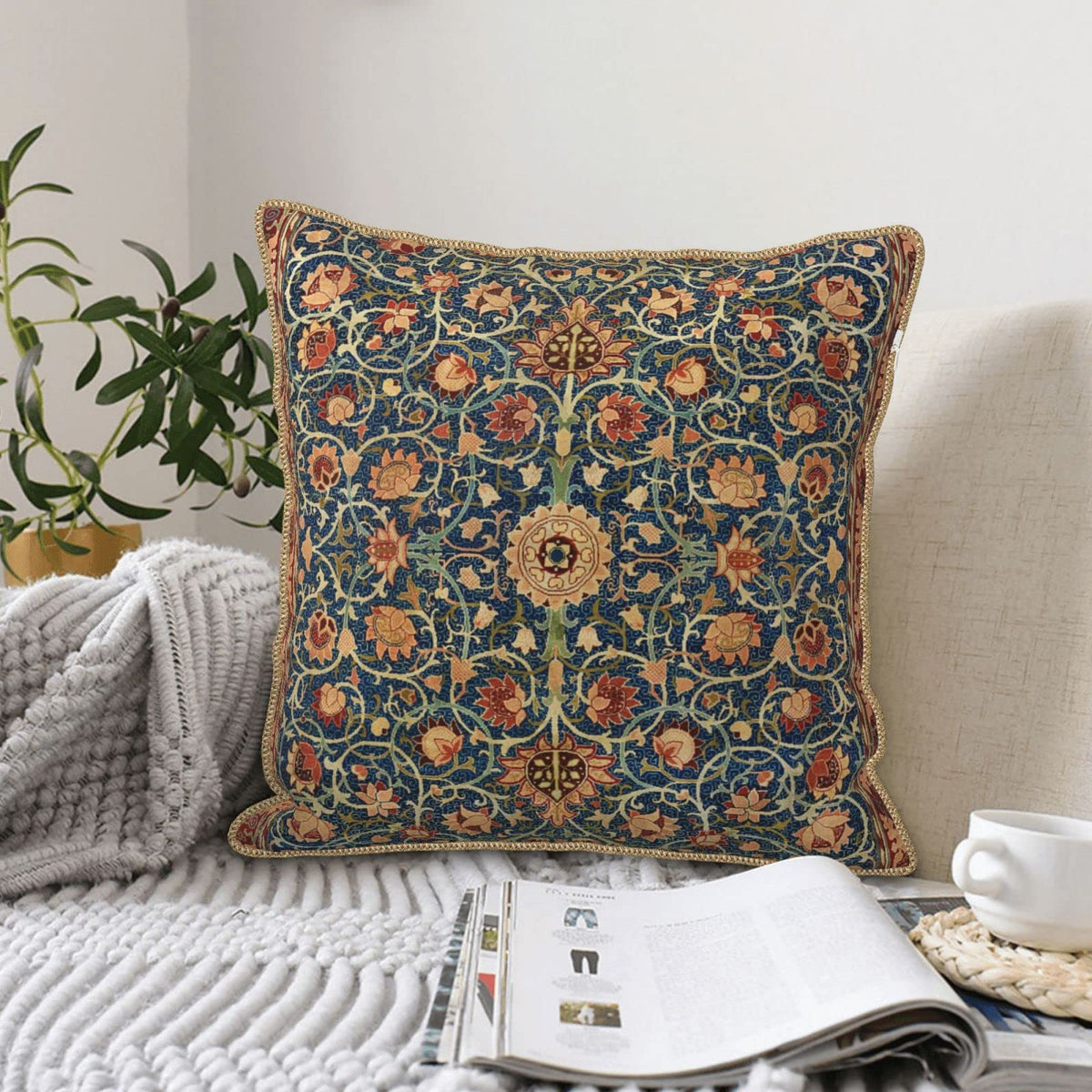 Velvet Animal & Floral Print Pillow Covers