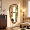 Solid Wood Irregular Full-Length Mirror