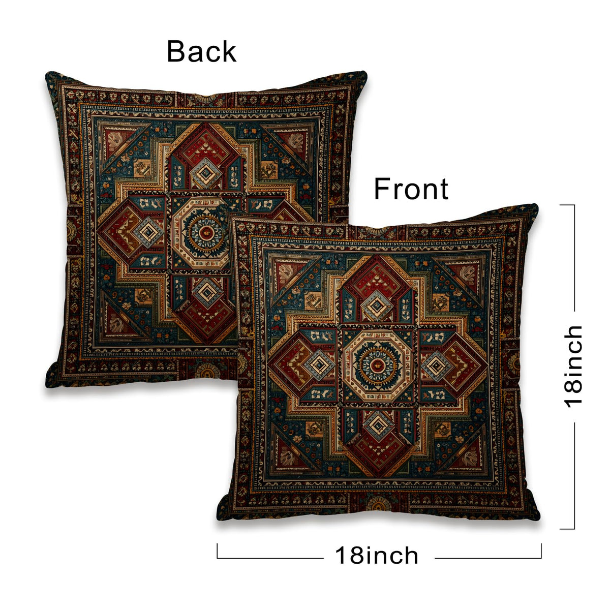 Bohemian Vintage Pattern Pillow Cover