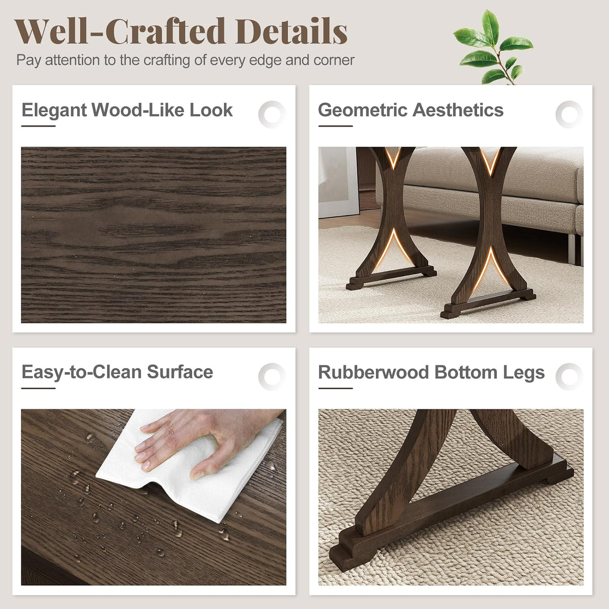 Rectangular Nesting Table Set