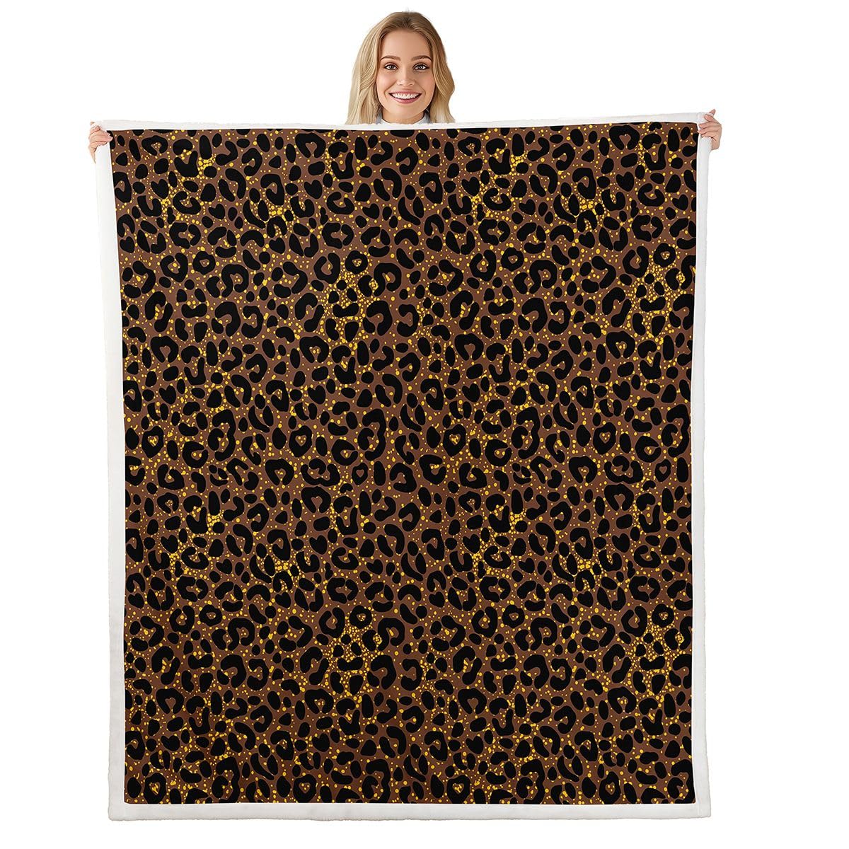 Animal-Print Fleece Throw Blanket