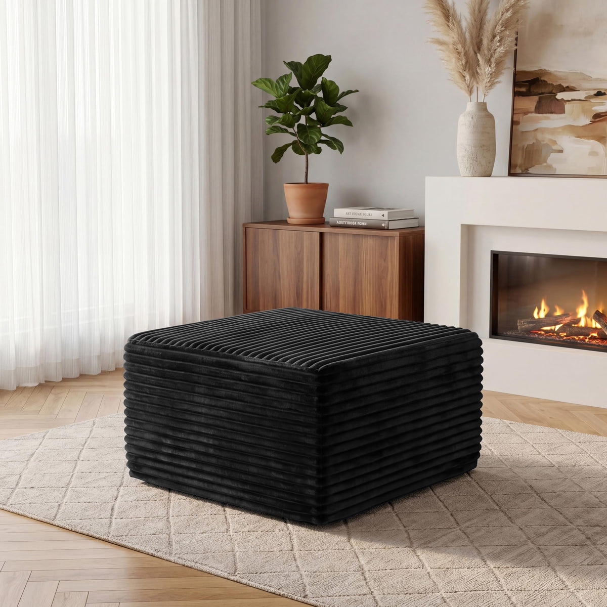 118" Modular Sectional Sofa with Chaise&Ottoman