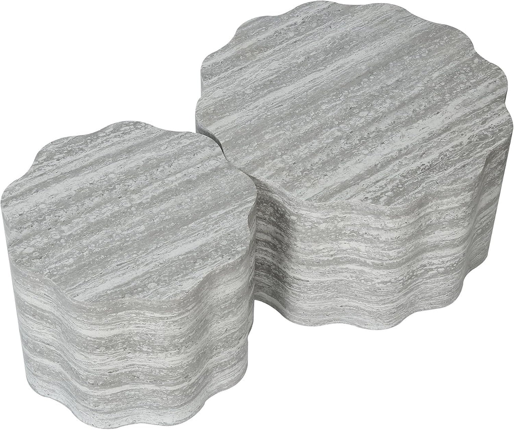 Faux-Mars Nesting Coffee Table Set