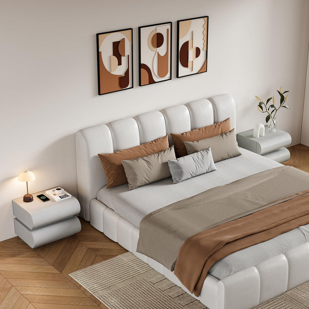 Smart Faux-Leather Nightstand