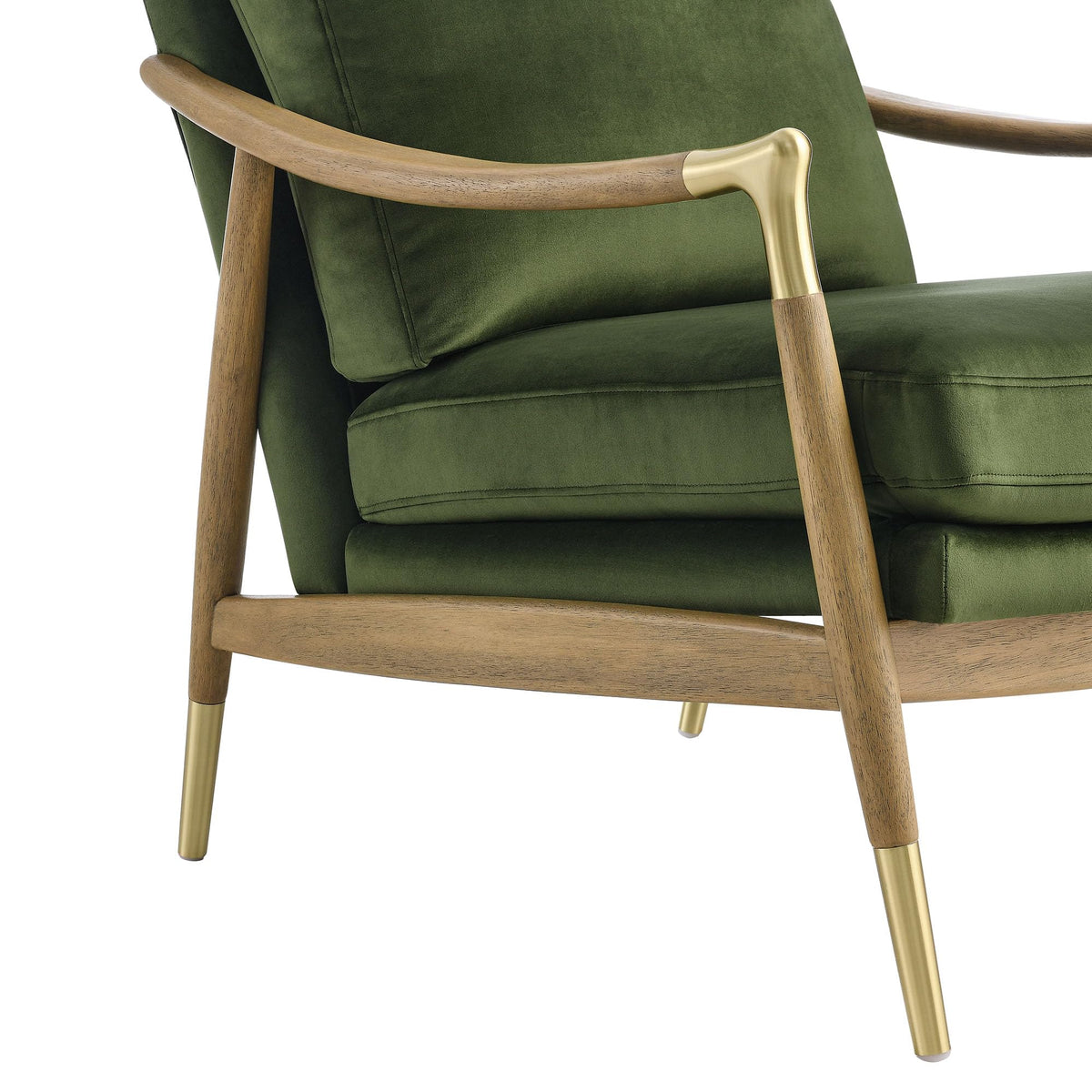 Modway Langford Stain-Resistant Performance Velvet Armchair – Mid Century Modern