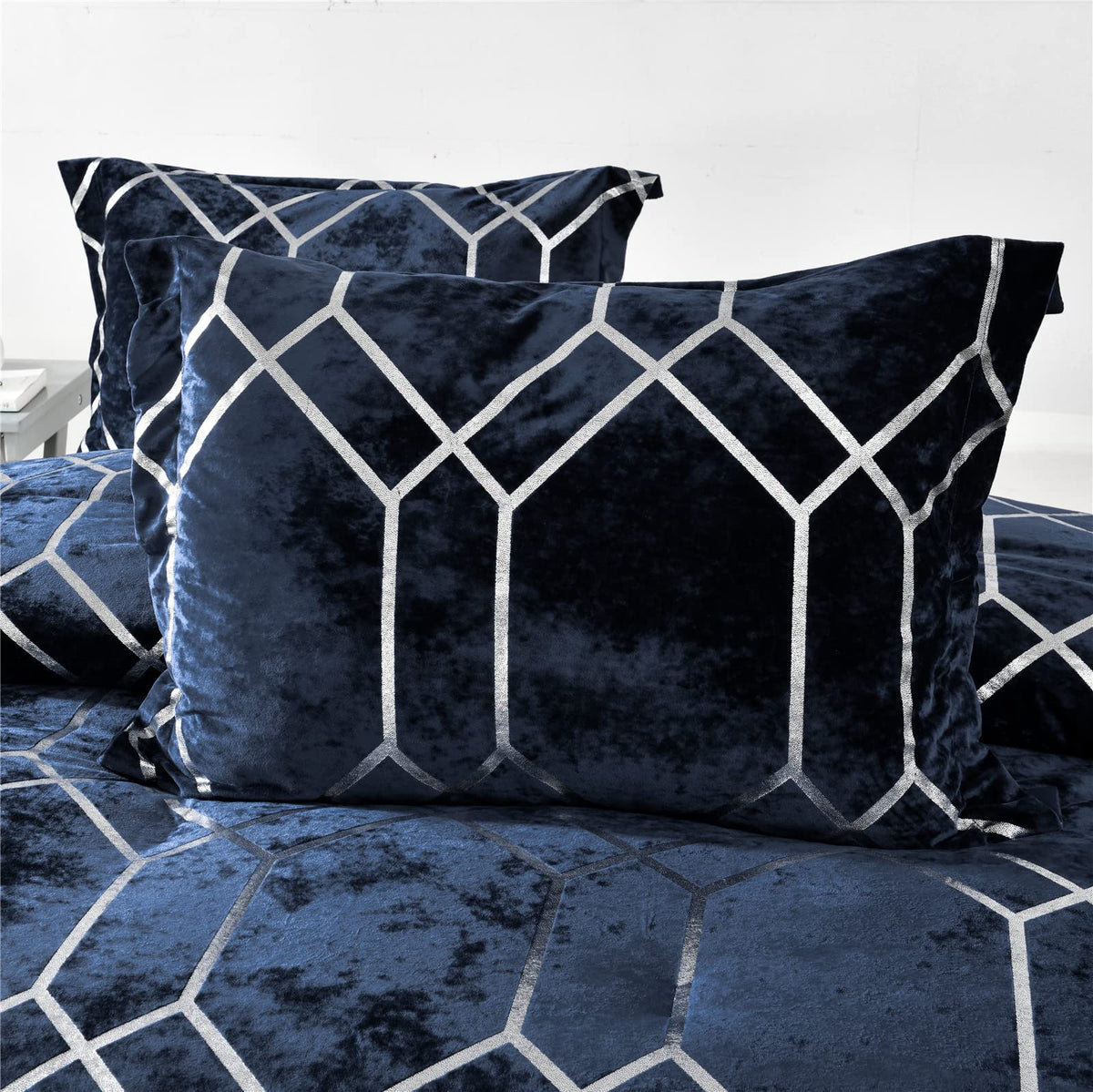 Sunshine Nicole Metallic Print Comforter Set