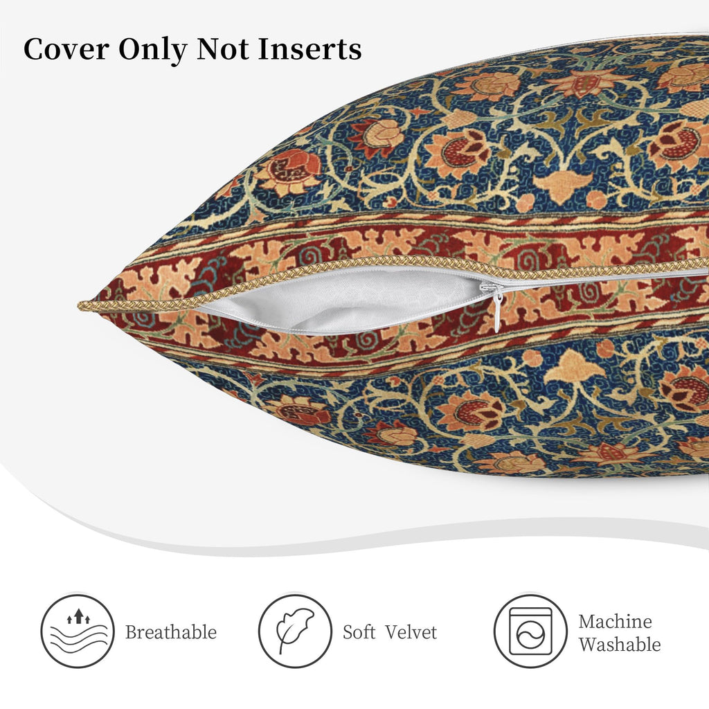 Velvet Animal & Floral Print Pillow Covers