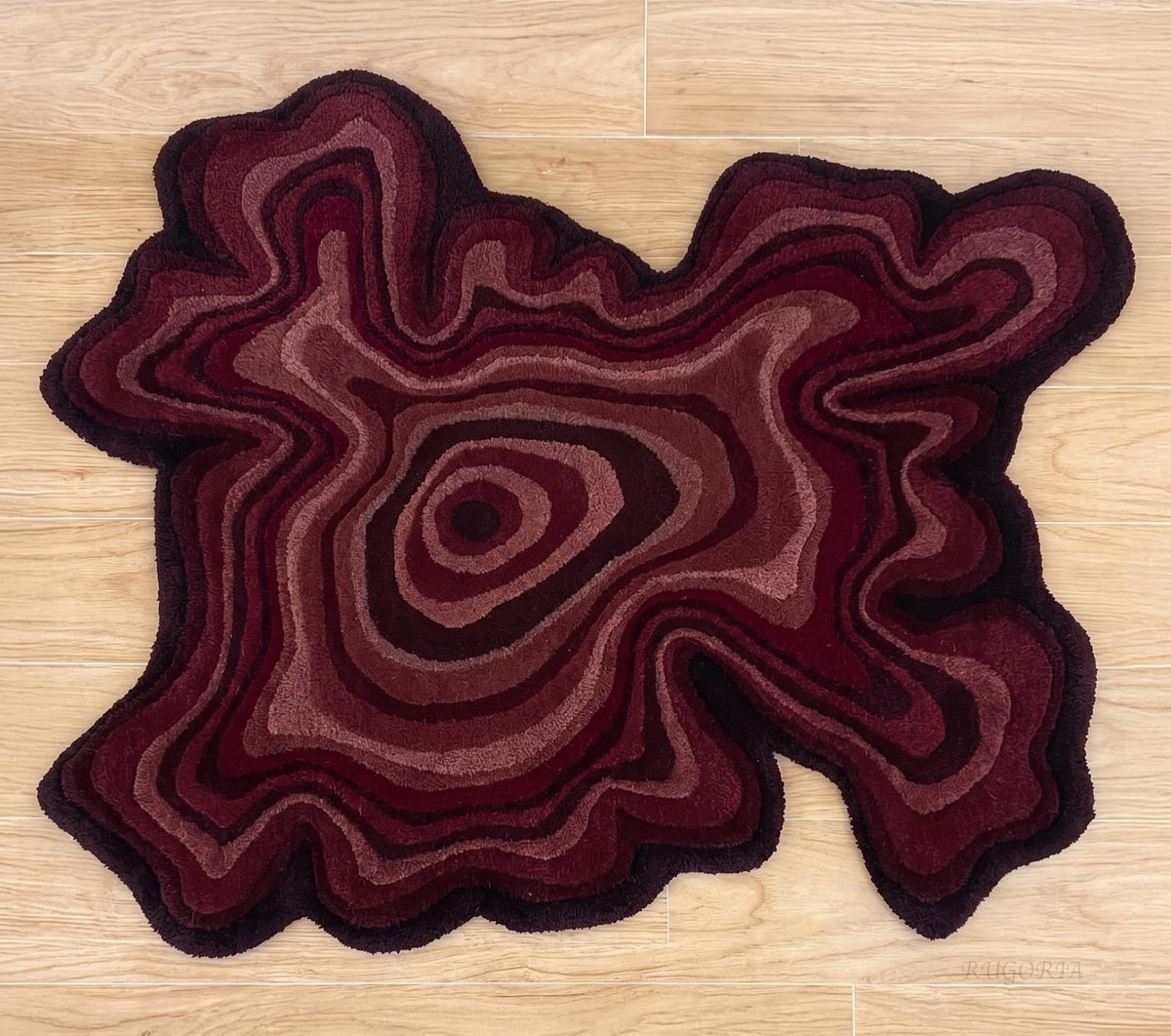 Restoration and Renovation Irregular Shaped Handmade Wool Rug