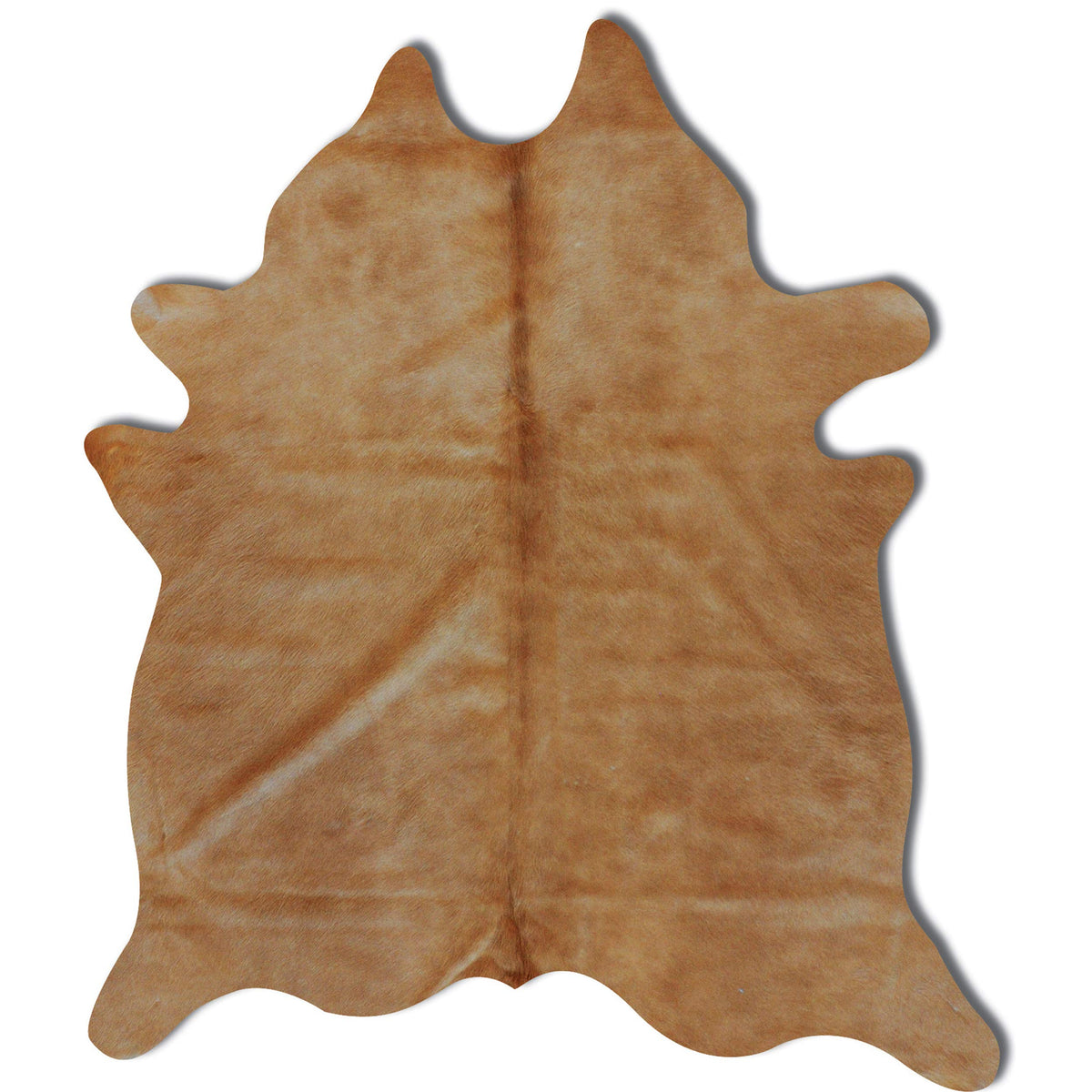 Natural Geneva Cowhide Area Rug, Off-White, 6 ft x 7 ft