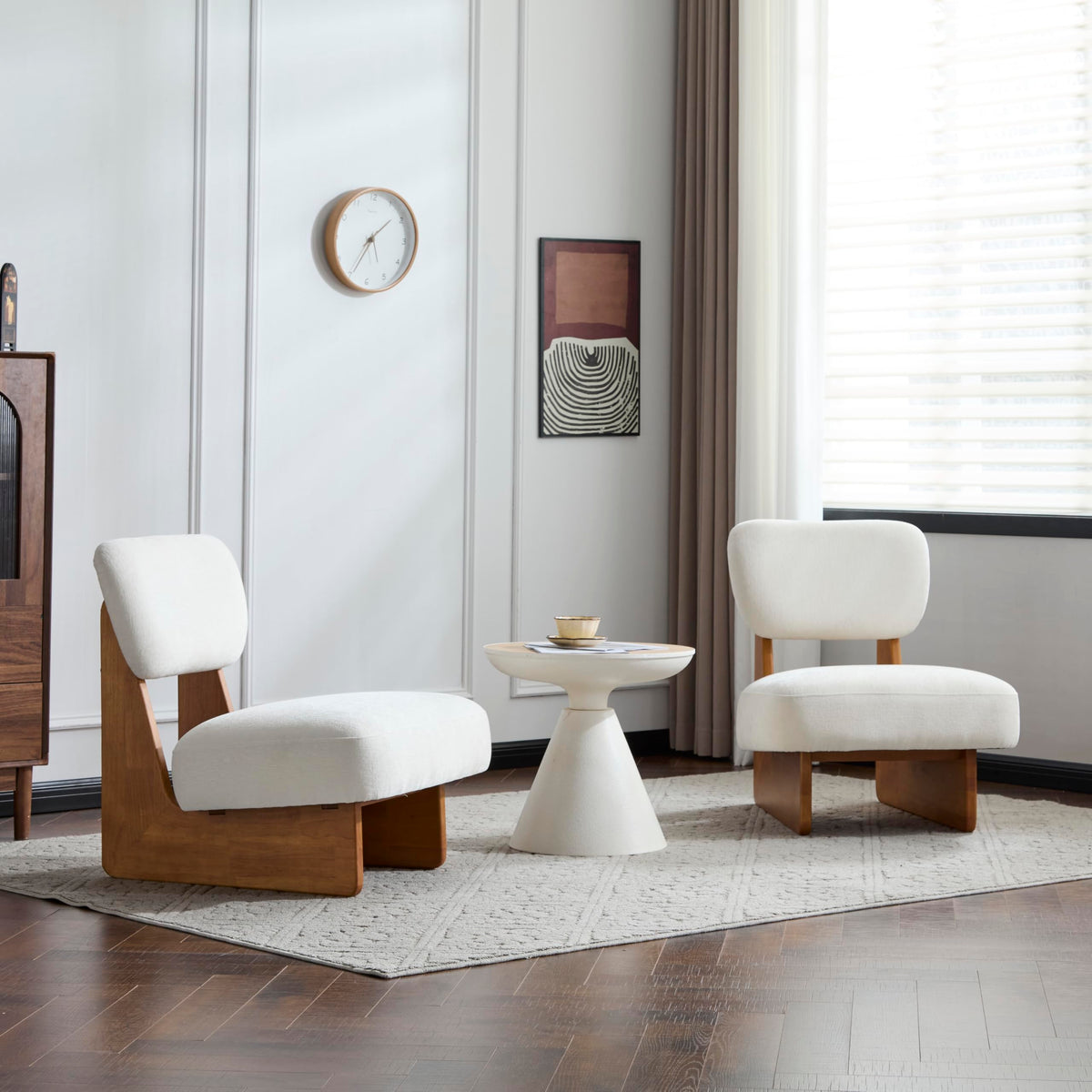 Christopher Knight Home Mores Low Profile Accent Chair Set of 2