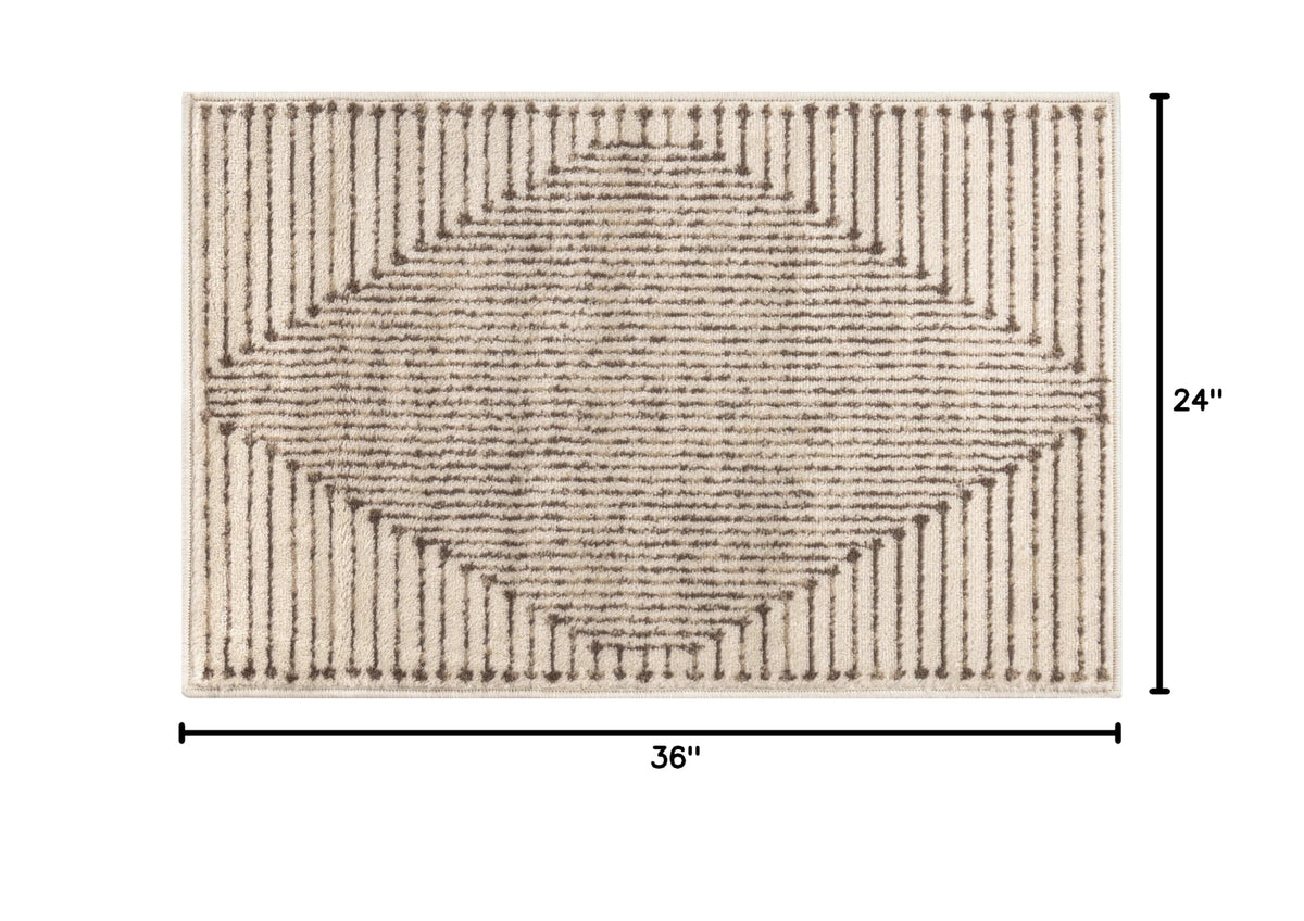 Rugshop Contemporary Bohemian Stripe Area Rug 7'10" x 10' Black