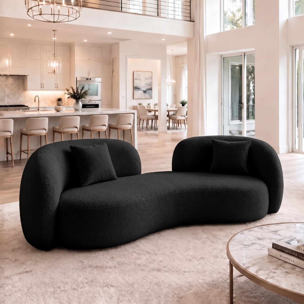 Cloud-Soft Teddy Chenille Lounge Sofa