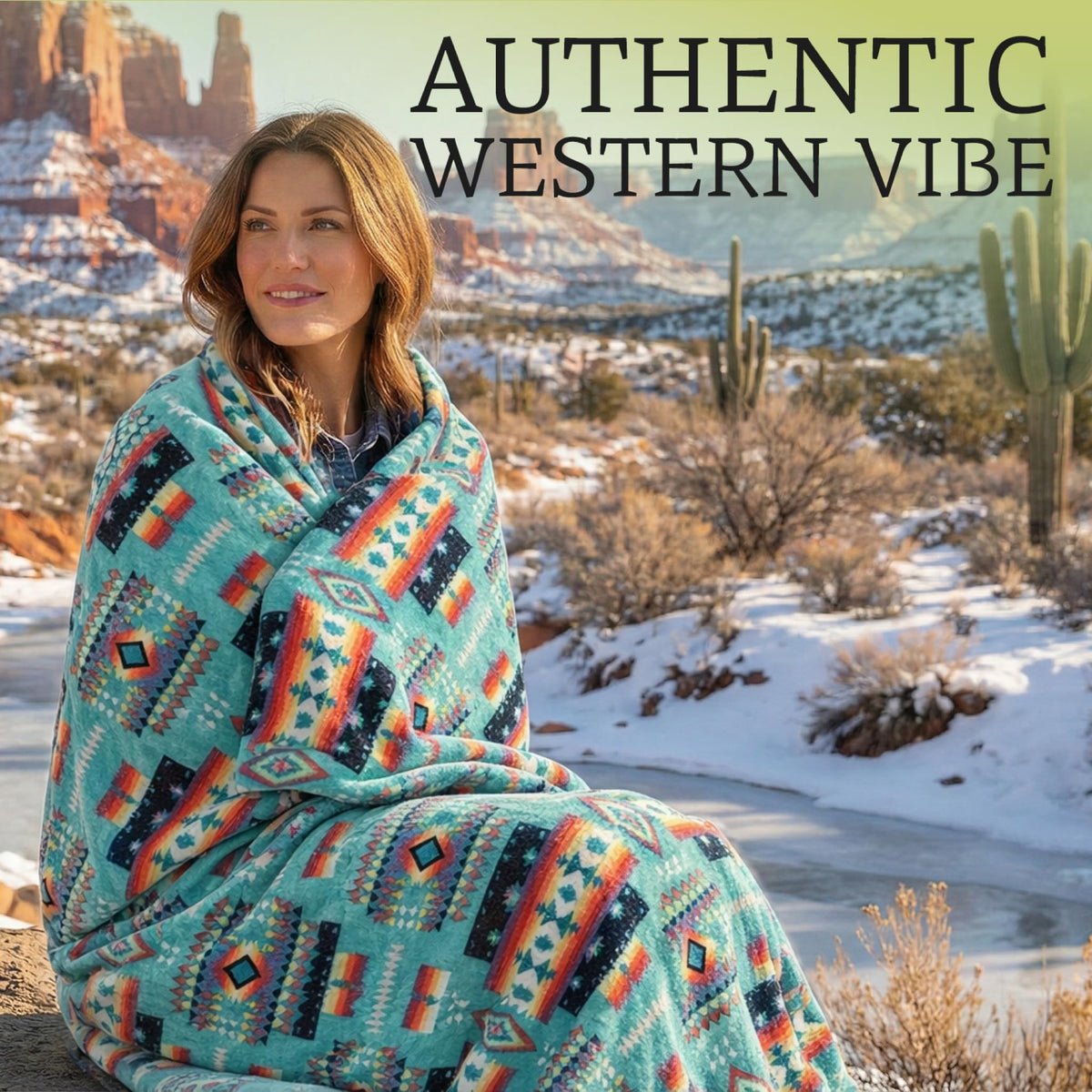 Sacred Thread Aztec Blanket Fleece, Western Blanket (Coffee Flannel) (King)