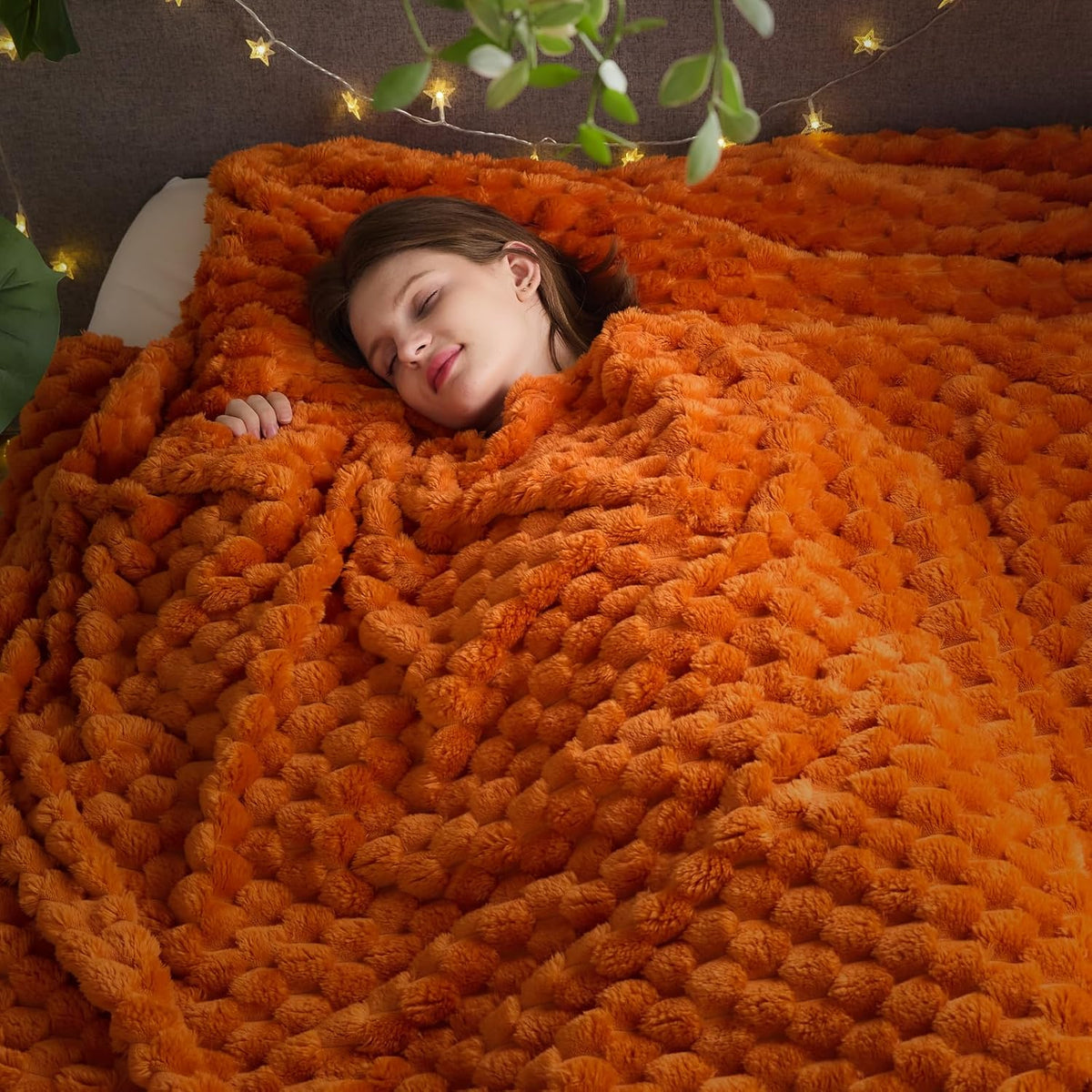 Ribbed Fleece Throw Blanket