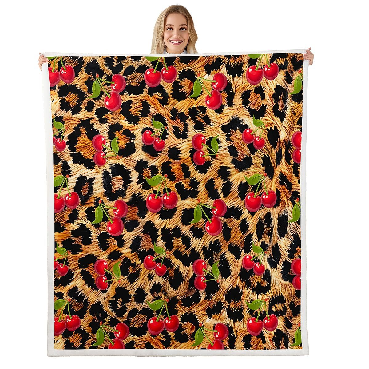 Animal-Print Fleece Throw Blanket