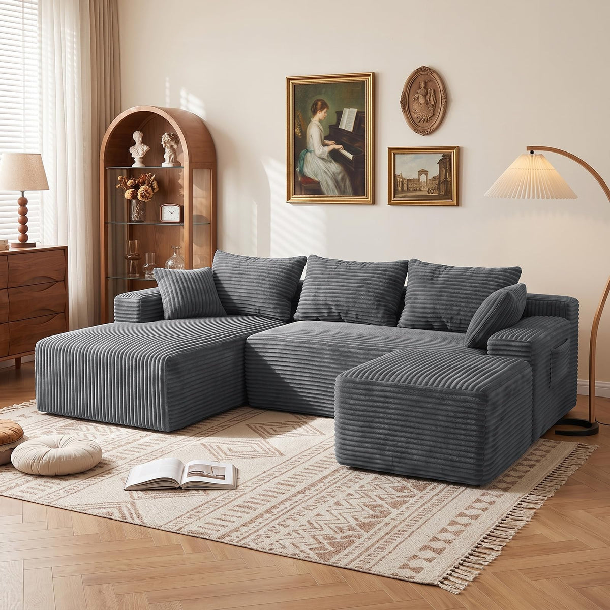 95" Boneless Couches for Living Room