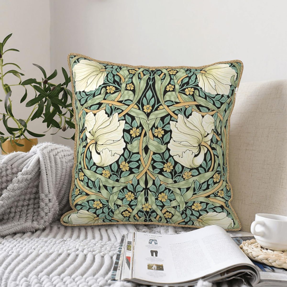 Velvet Animal & Floral Print Pillow Covers
