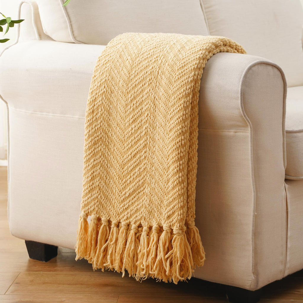 Knitted Throw Blanket