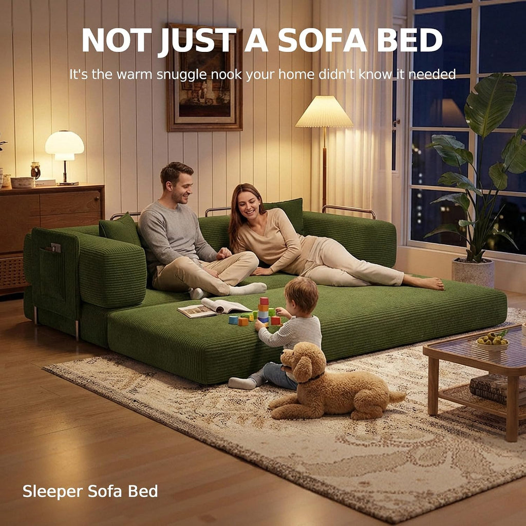 78.8'' Futon Sofa Bed, Boneless Couches for Living Room