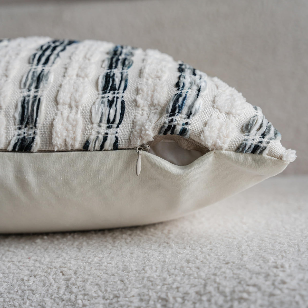 Striped Chenille Pillow Covers