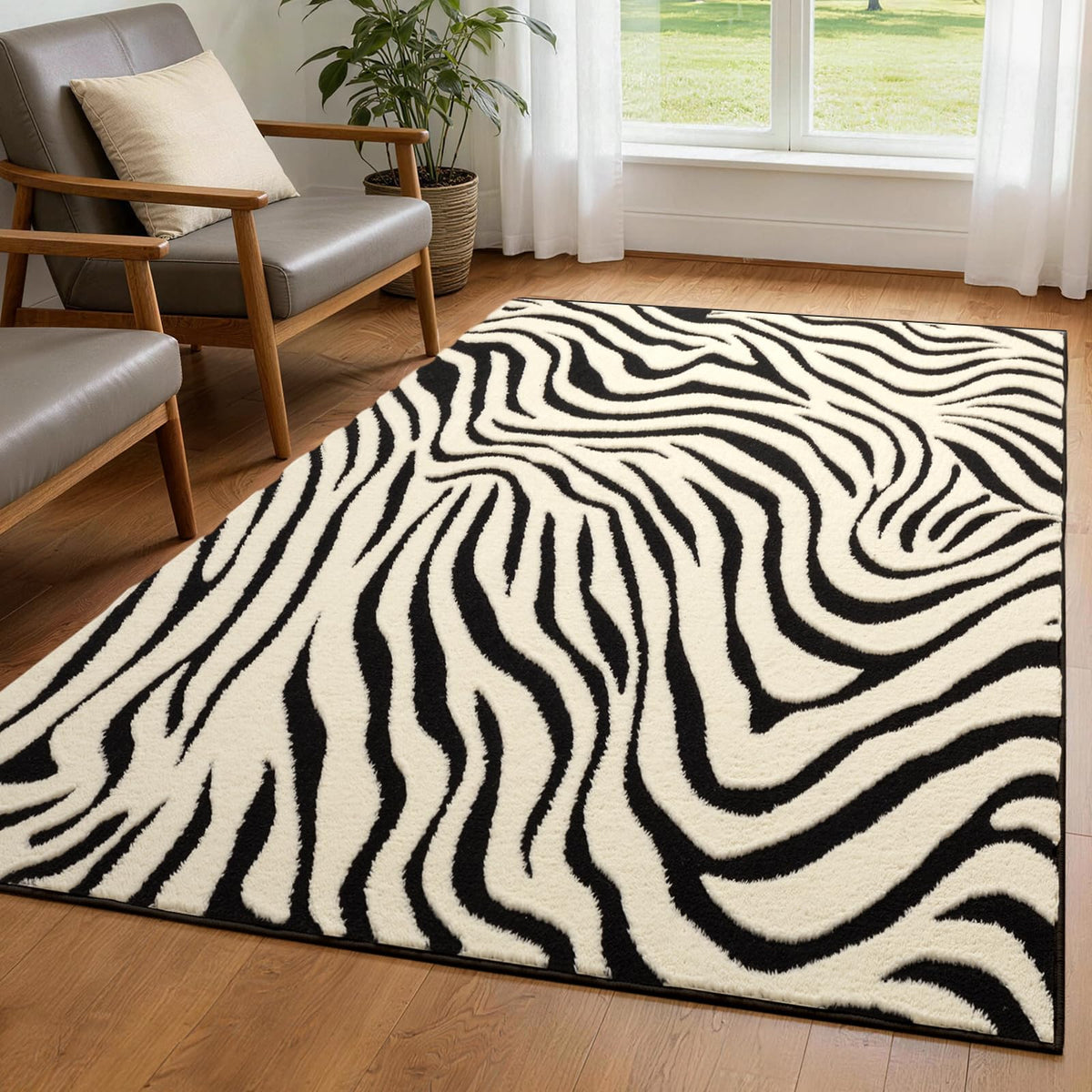 YIHOUSE Cowhide Area Rugs 5×7 Ft