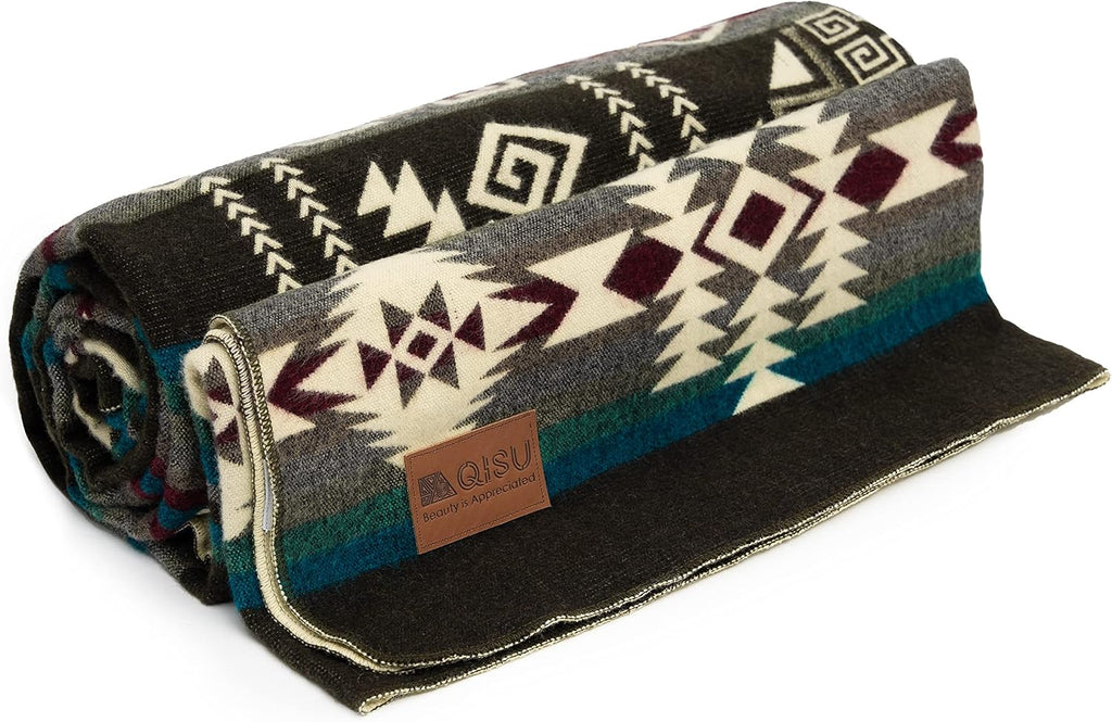 Handmade Ecuadorian Wool Throw Blanket
