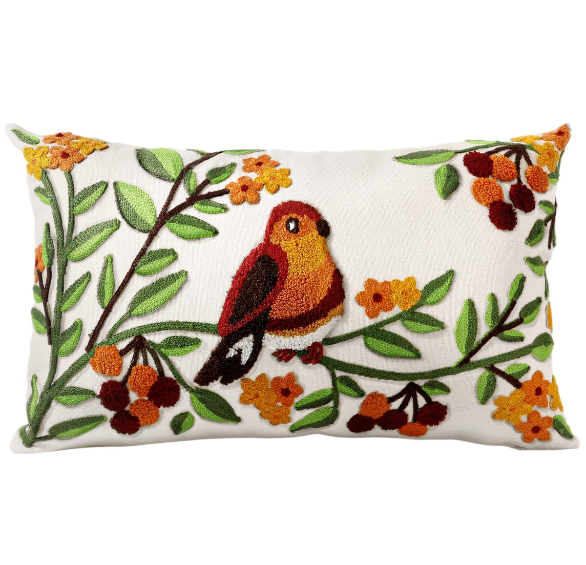 Embroidered Decorative Pillow Cover