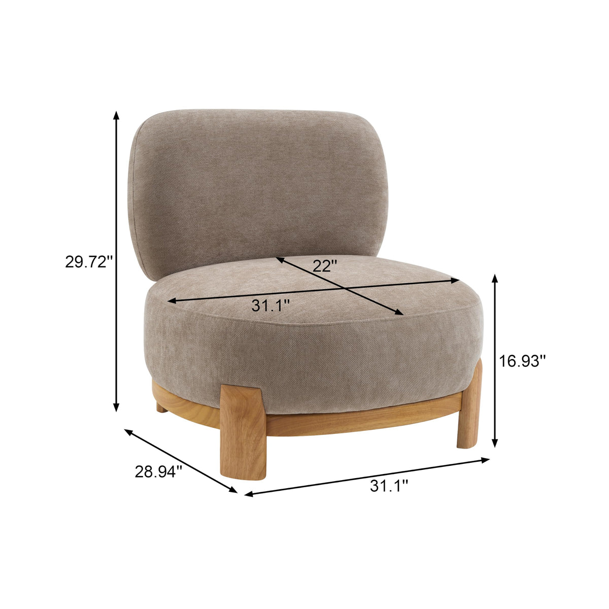 Christopher Knight Home Roxanne Low Profile Modern Accent Chair Set of 2
