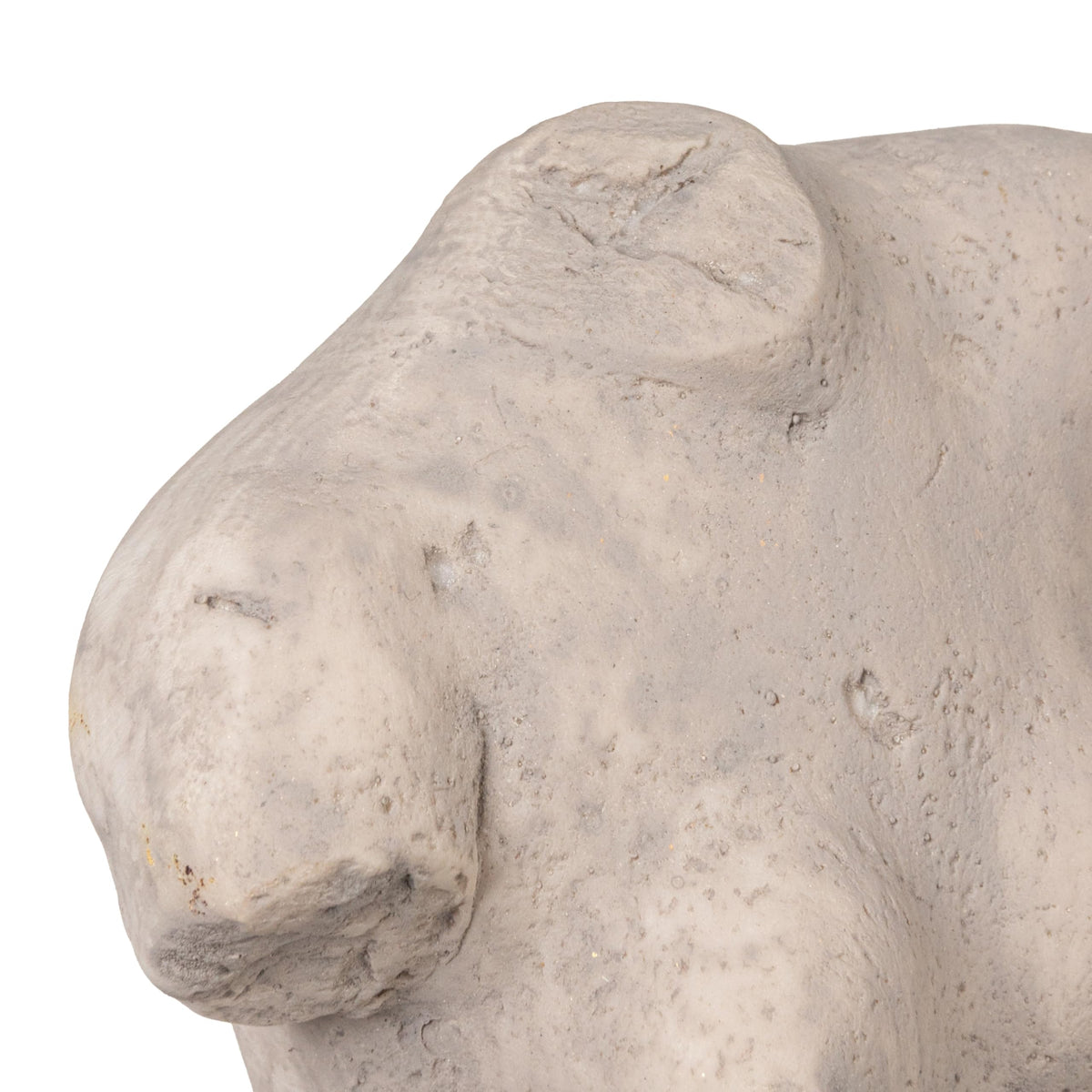 Creative Co-Op Resin Female Body Figure on Metal Stand, Plaster Finish