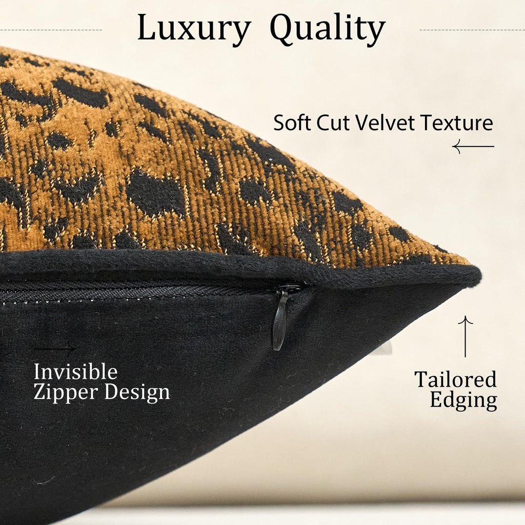 Velvet Animal Print Pillow Cover