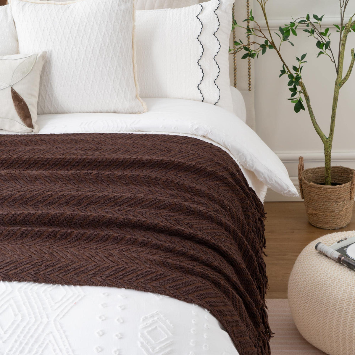 Knitted Throw Blanket