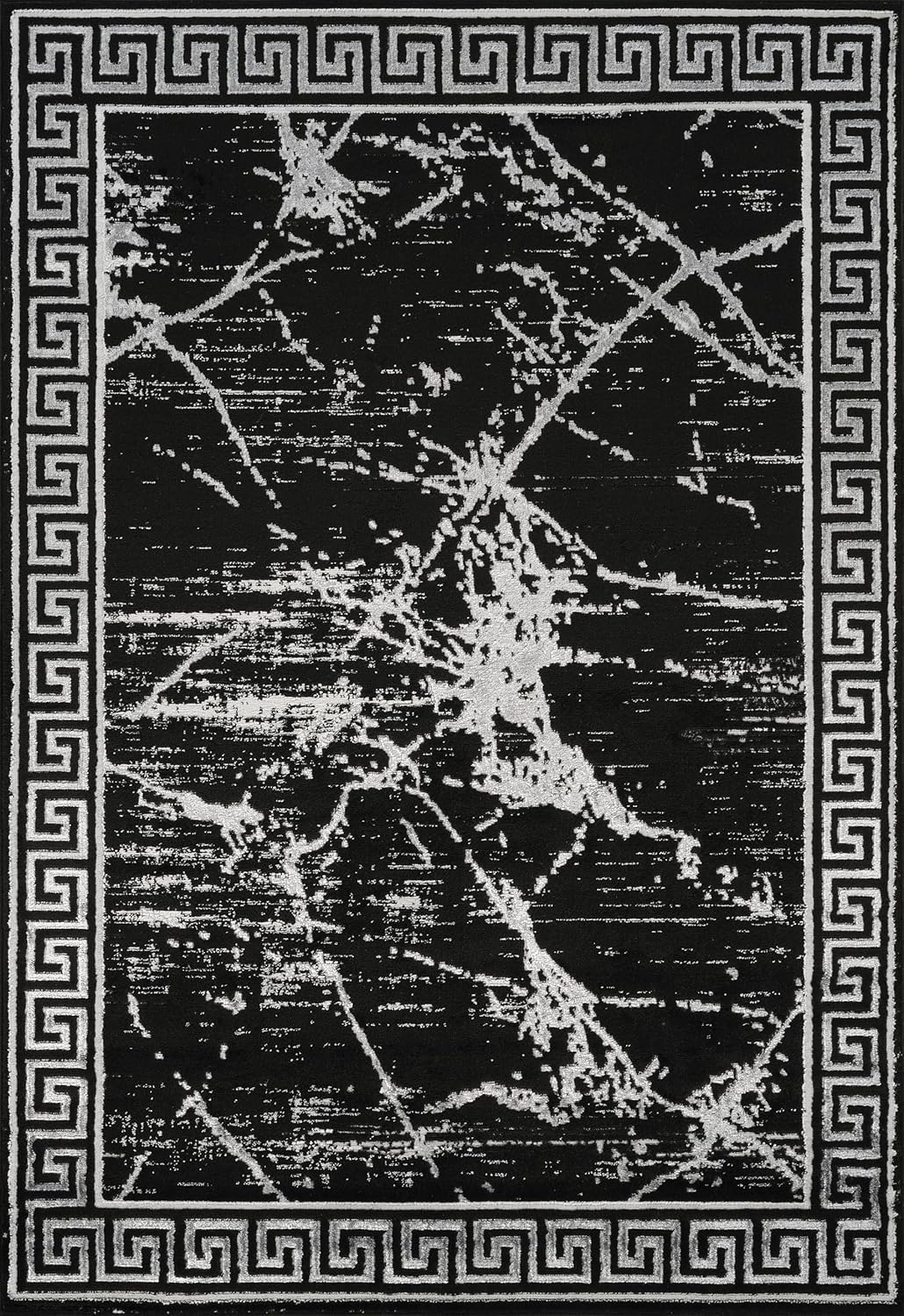 GLORY RUGS Area Rugs Marble 5X7 Cream Gold Carpet Modern Abstract Rug Living Room