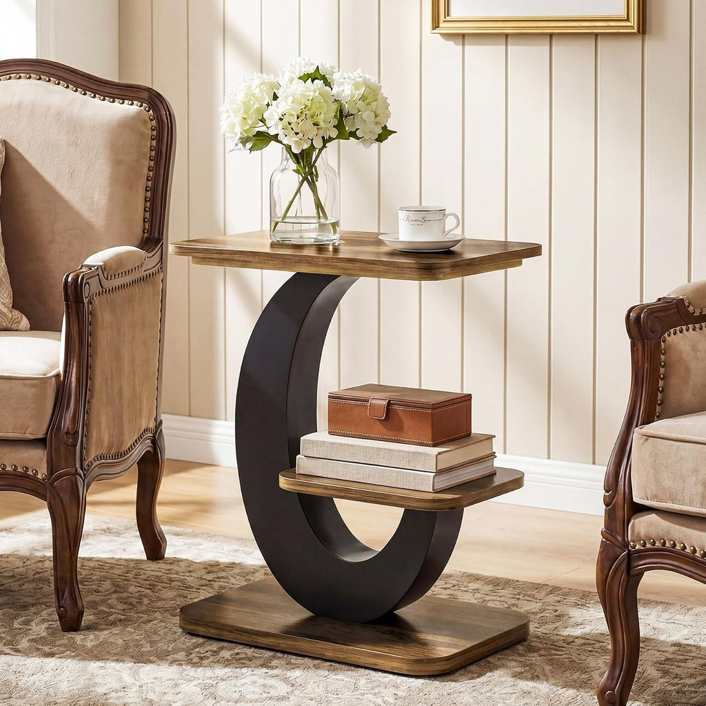 Two-Tier Narrow Side Table