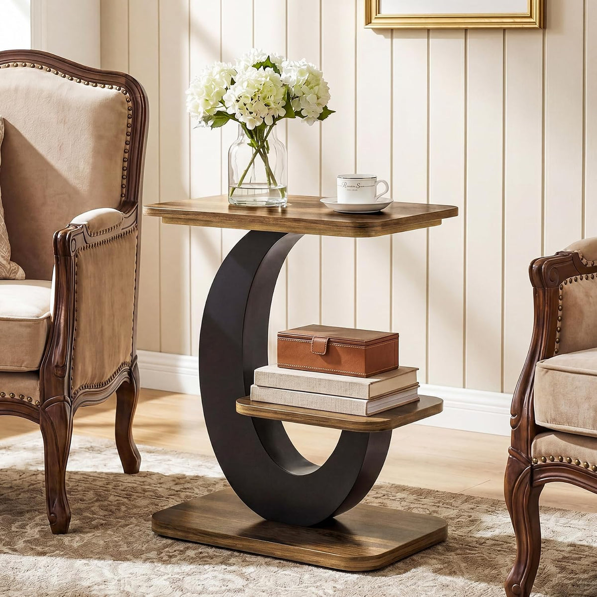 Two-Tier Narrow Side Table