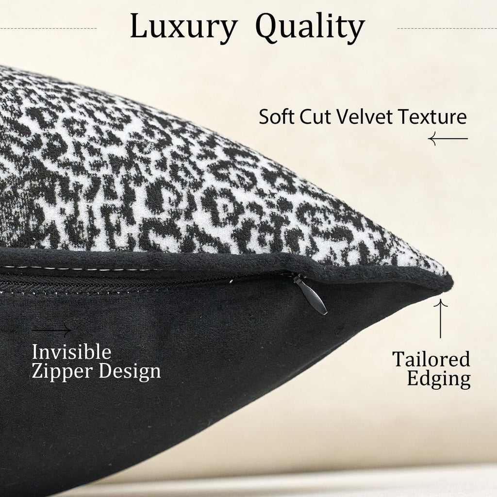 Velvet Animal Print Pillow Cover
