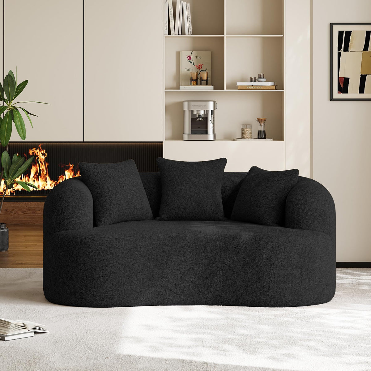 Oversized Chenille Cloud Sectional with Pillows
