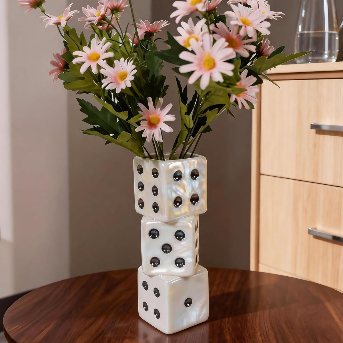 Sculptural Ceramic Dice and Novelty Vases